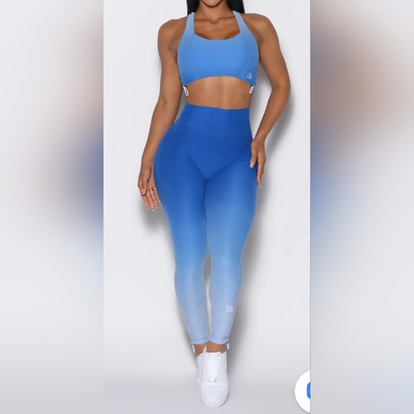 Bombshell Sportswear Blue Ombre Women's Leggings XS NWT - Picture 1 of 8